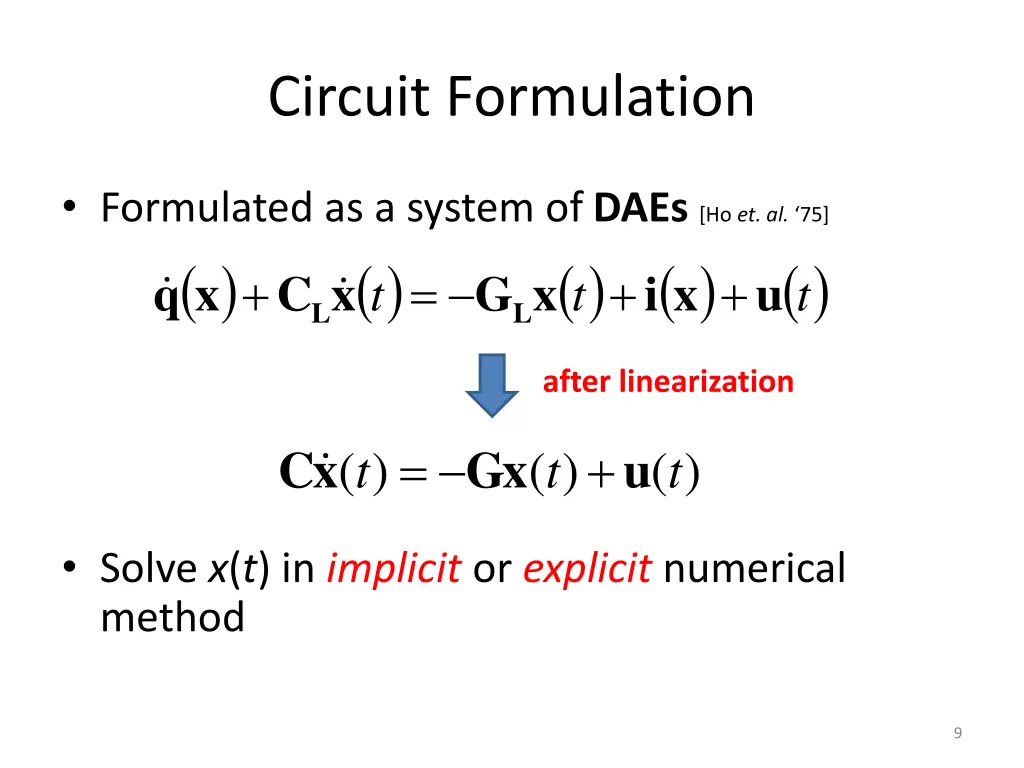 circuit formulation 1