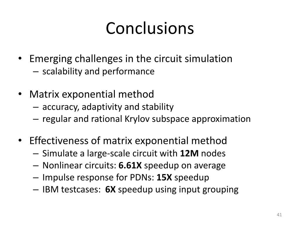 conclusions