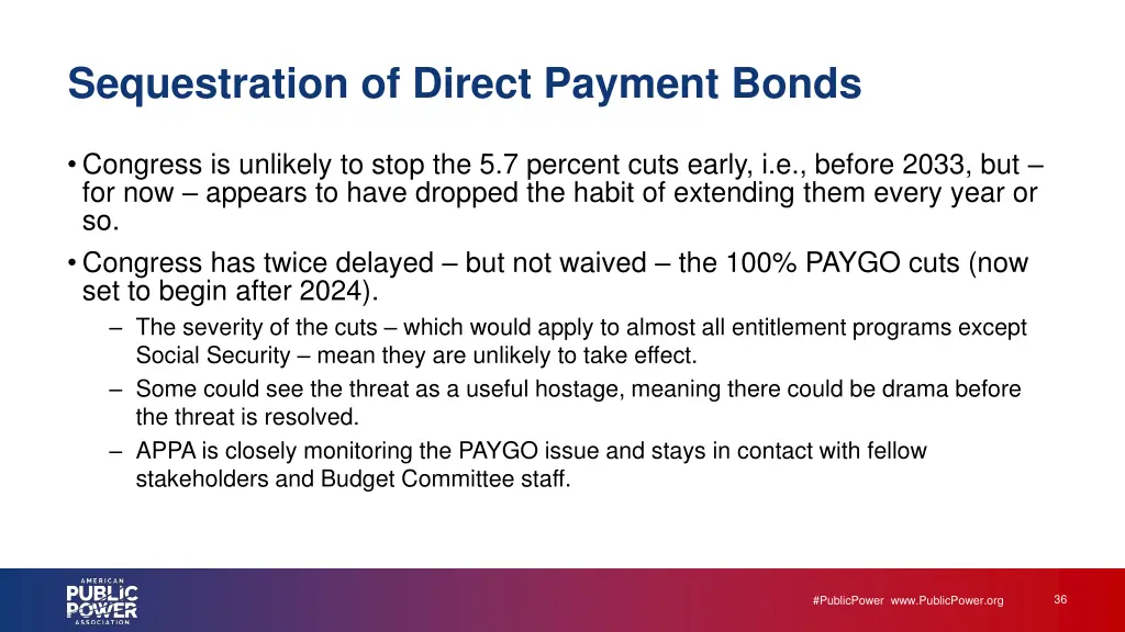 sequestration of direct payment bonds 1