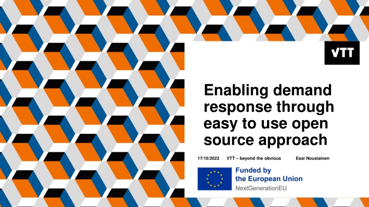 enabling demand response through easy to use open