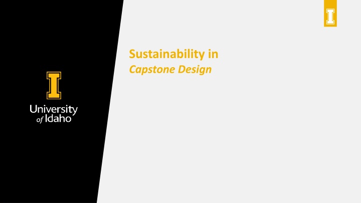 sustainability in capstone design