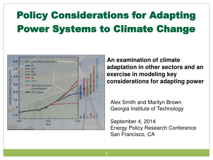 policy considerations for adapting policy