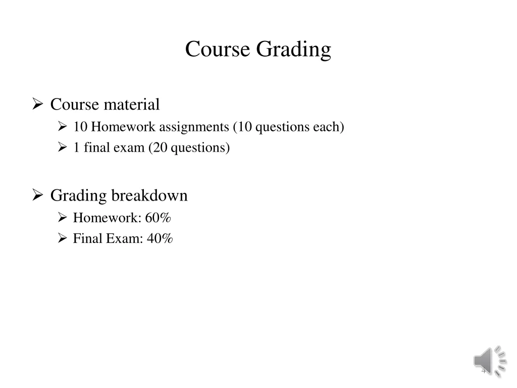 course grading