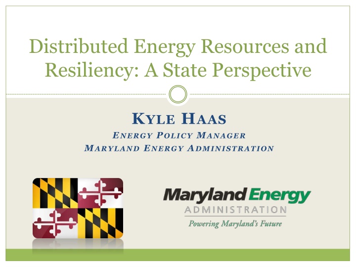 distributed energy resources and resiliency