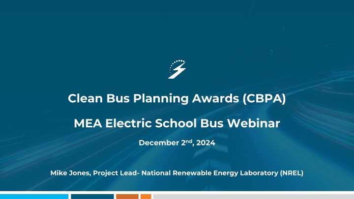clean bus planning awards cbpa