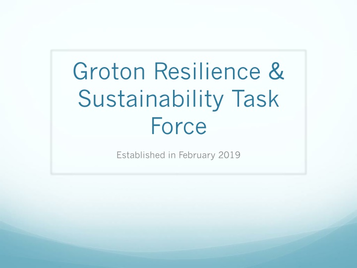 groton resilience sustainability task force