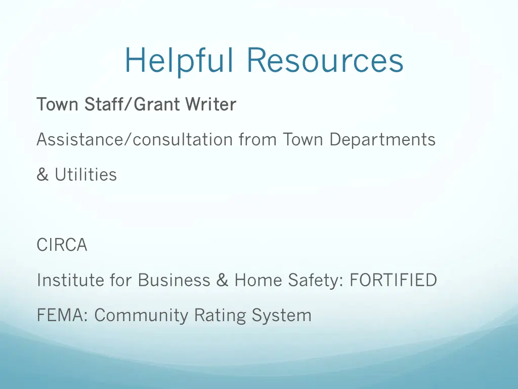 helpful resources