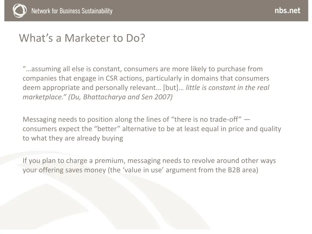 what s a marketer to do