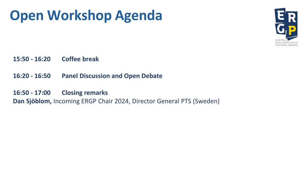 open workshop agenda 1