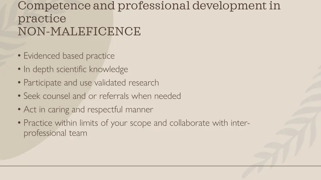 competence and professional development