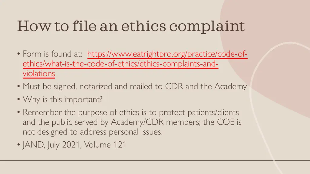 how to file an ethics complaint