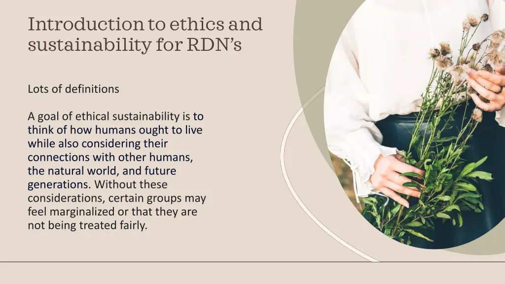 introduction to ethics and sustainability
