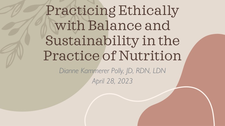 practicing ethically with balance