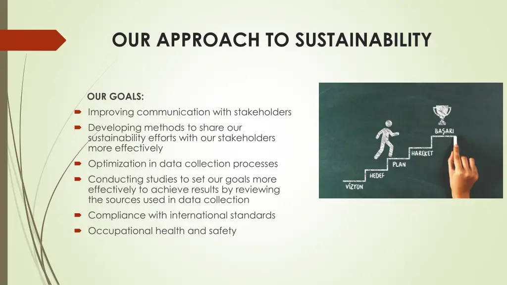 our approach to sustainability