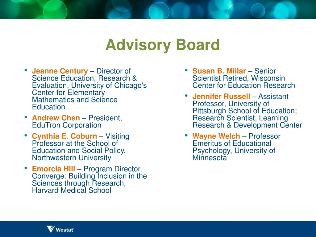 advisory board
