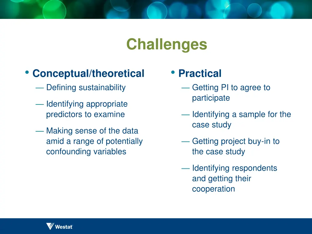 challenges