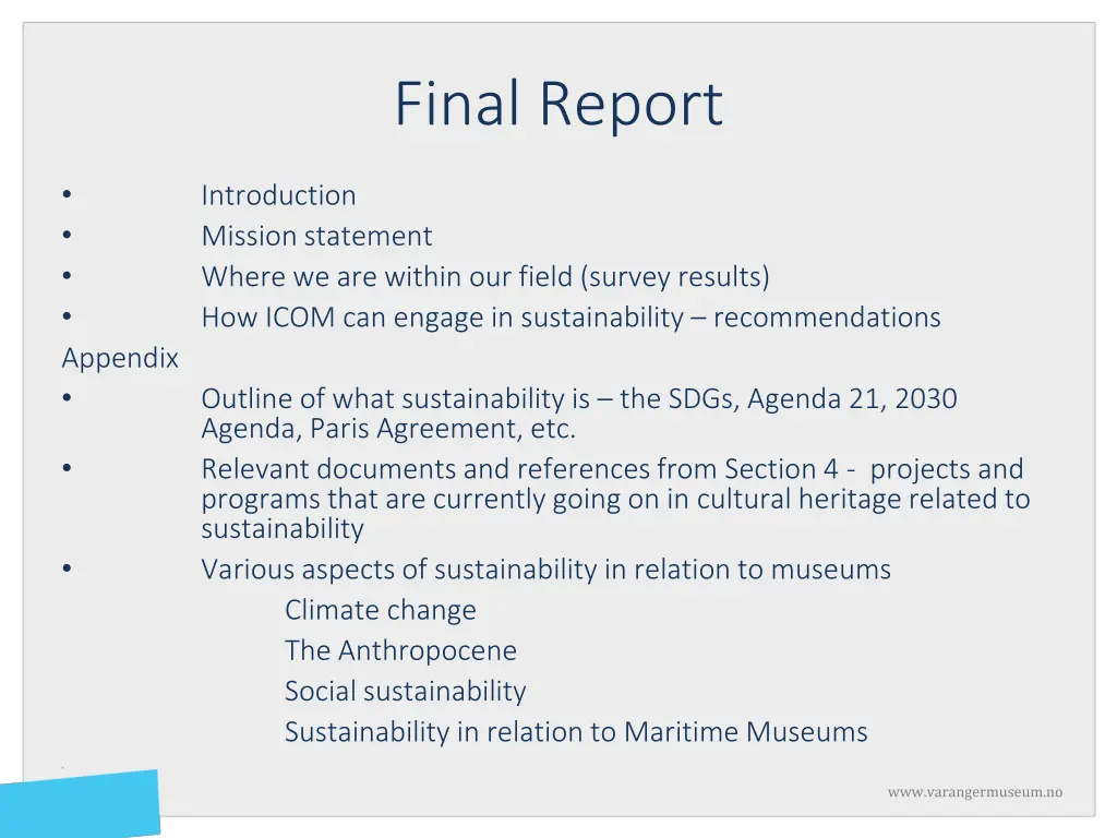 final report