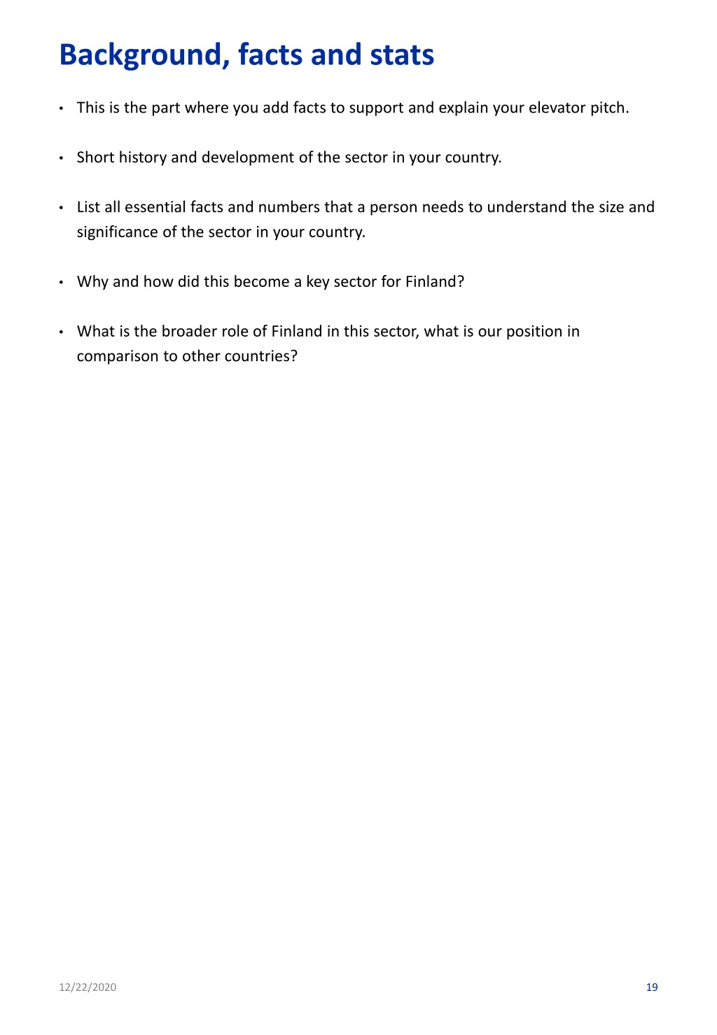 background facts and stats