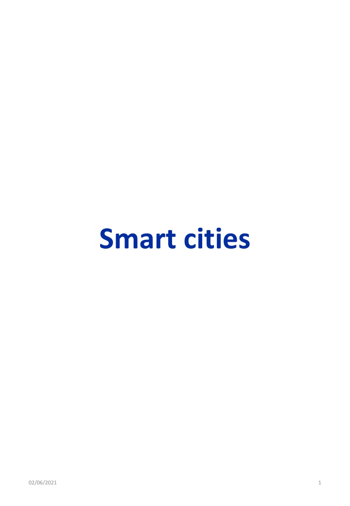 smart cities