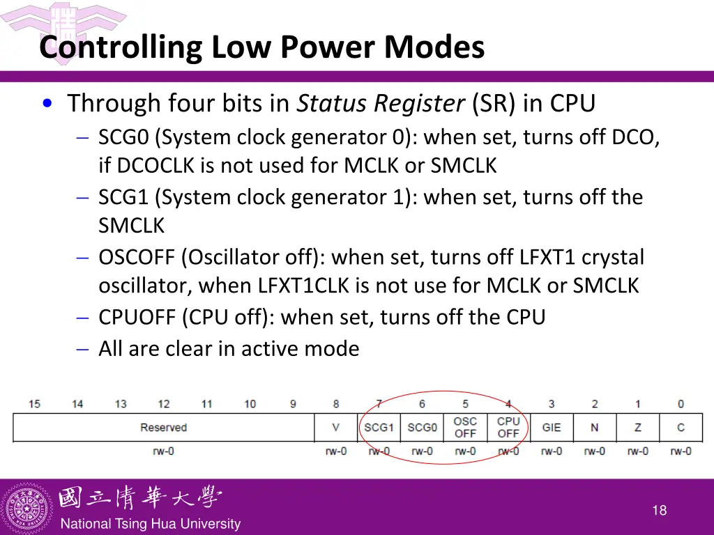 controlling low power modes
