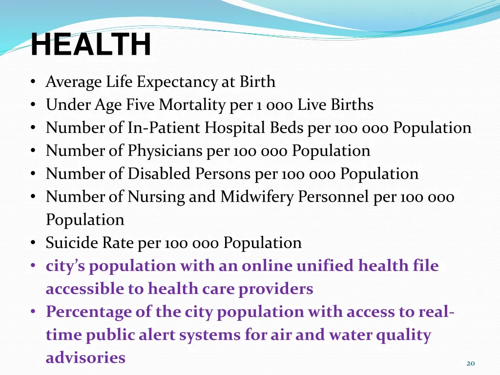 health