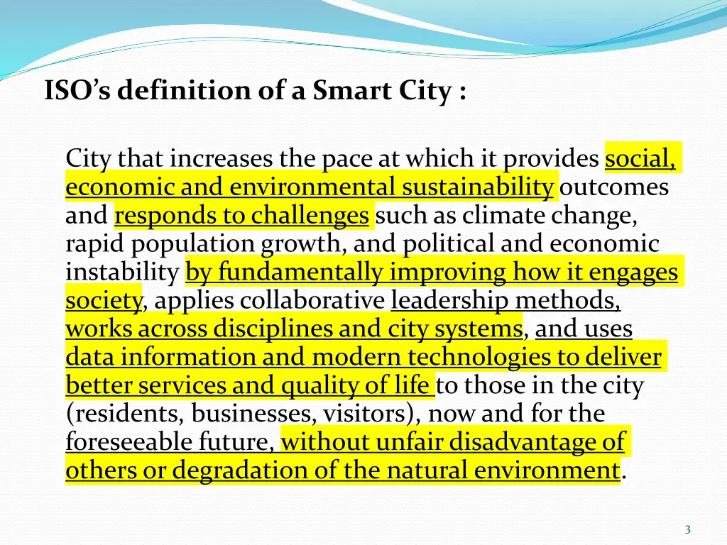 iso s definition of a smart city