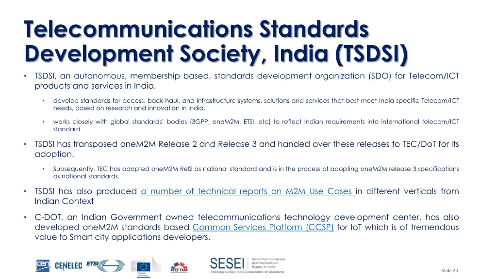 telecommunications standards development society