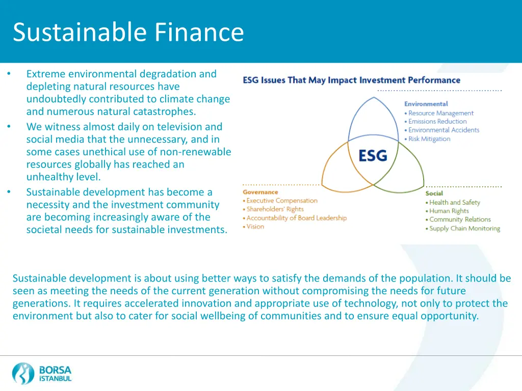 sustainable finance