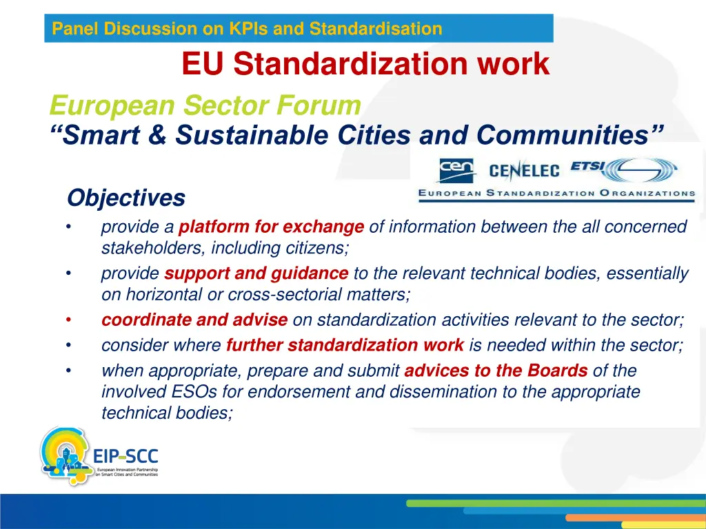 panel discussion on kpis and standardisation 6