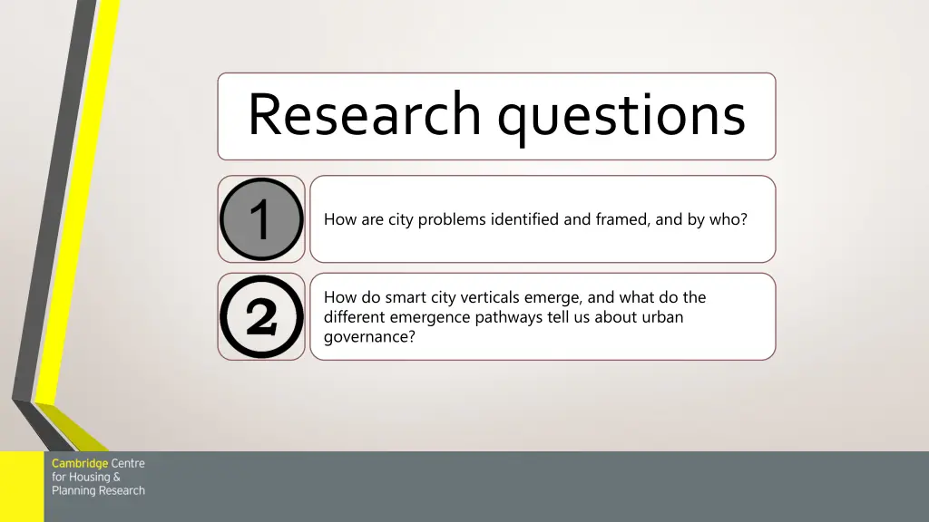 research questions