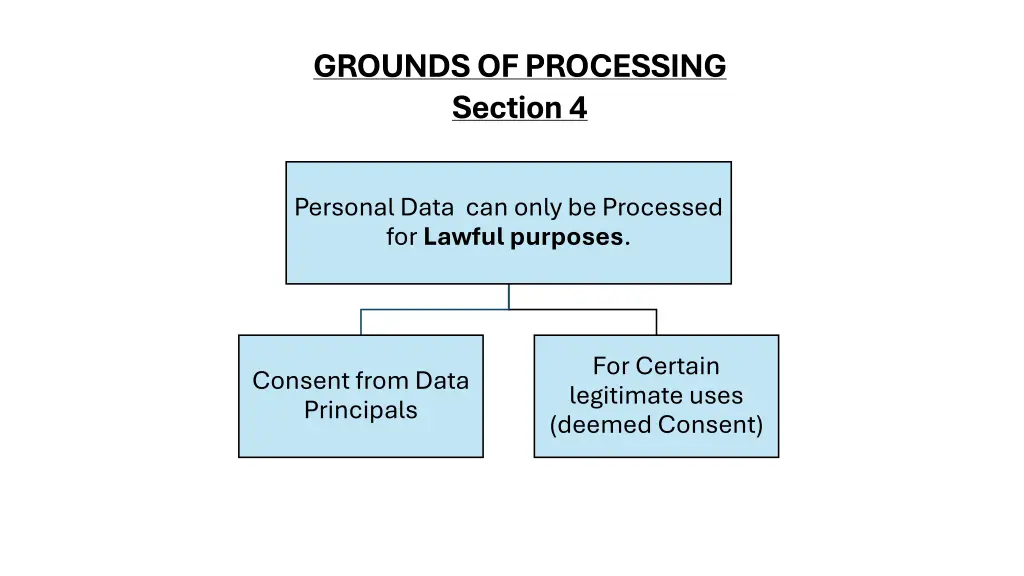 grounds of processing section 4