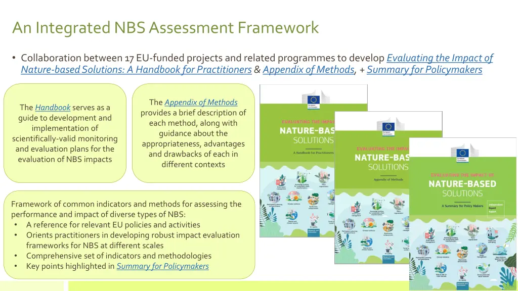 an integratednbs assessmentframework