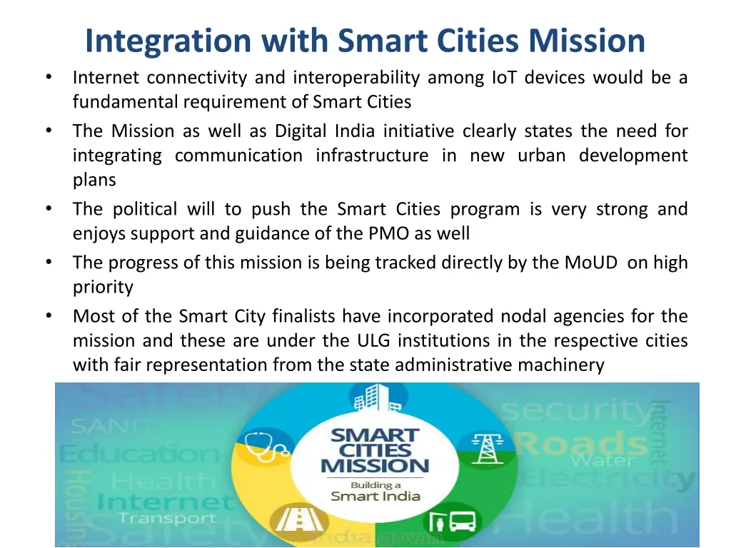 integration with smart cities mission internet