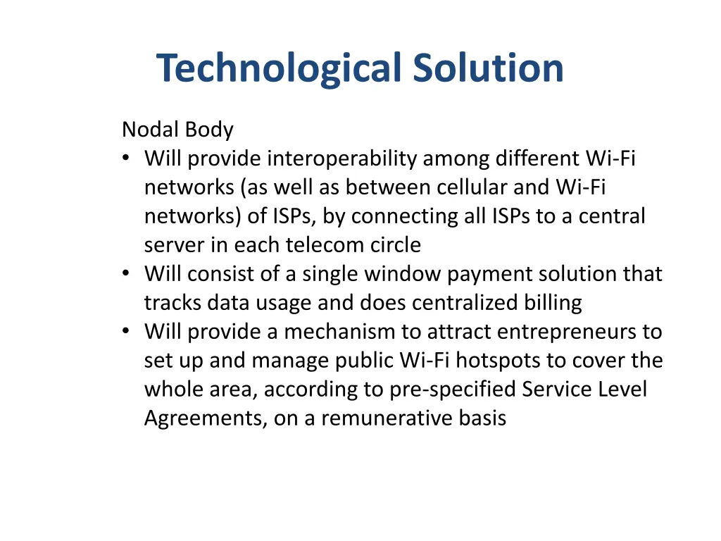 technological solution