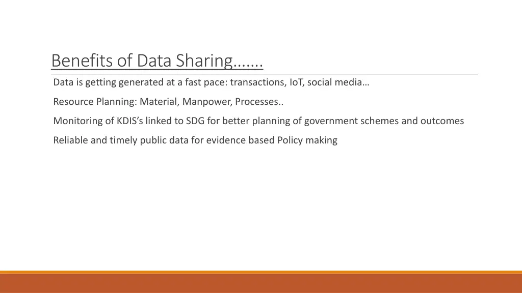 benefits of data sharing