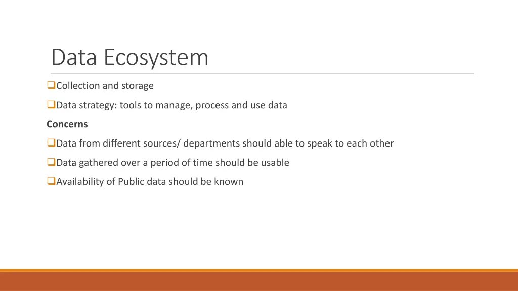 data ecosystem