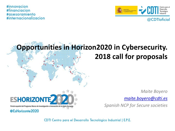 opportunities in horizon2020 in cybersecurity