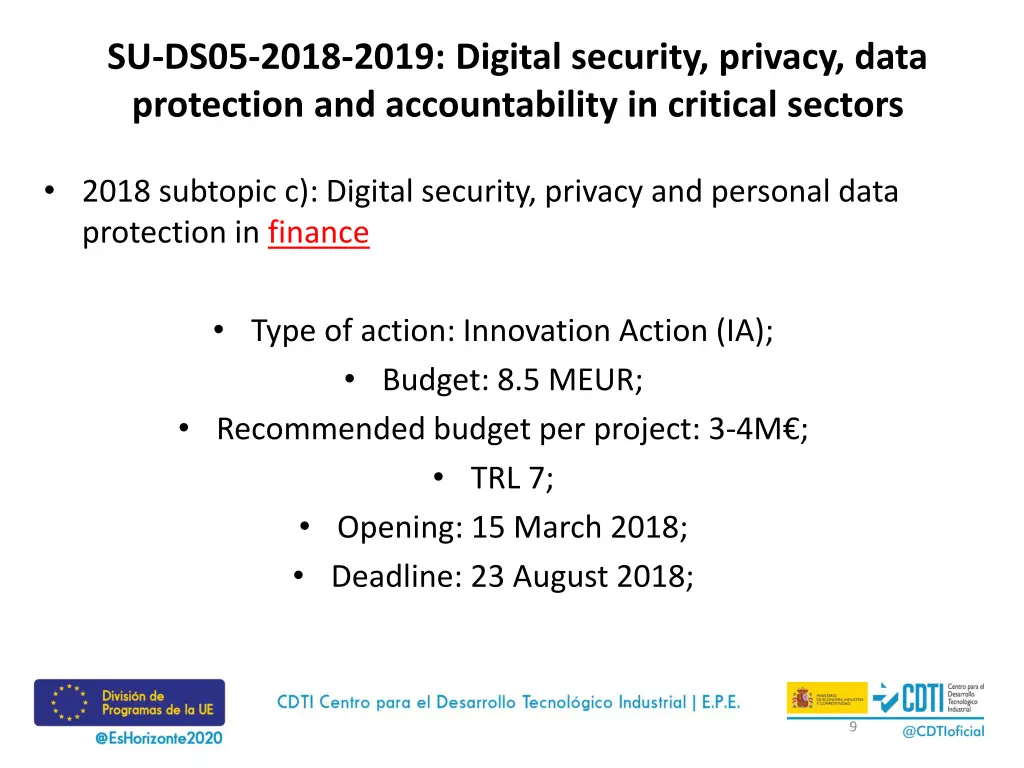 su ds05 2018 2019 digital security privacy data