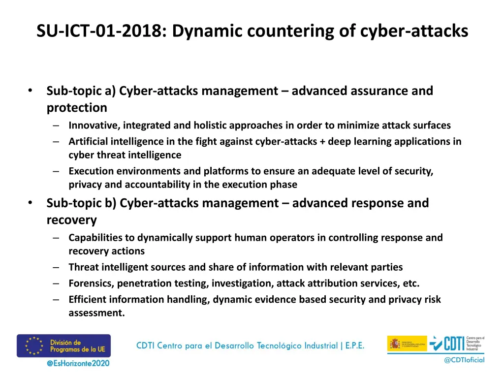 su ict 01 2018 dynamic countering of cyber attacks 2