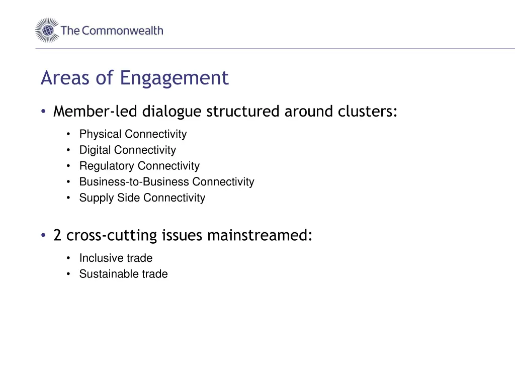 areas of engagement