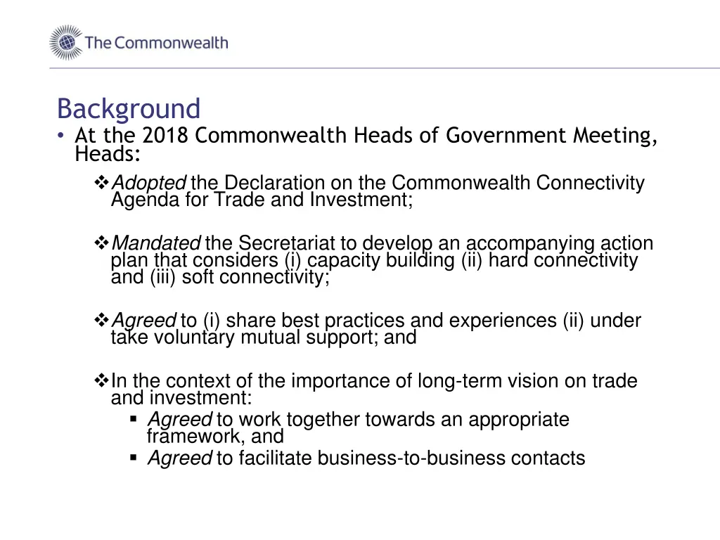 background at the 2018 commonwealth heads