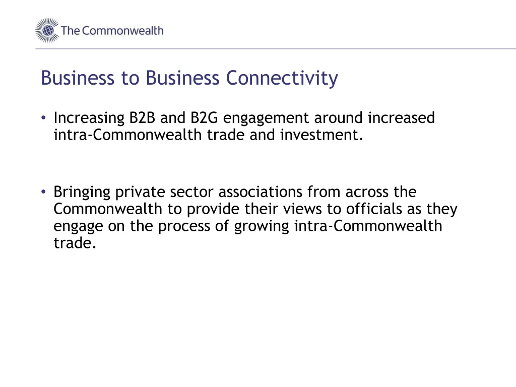 business to business connectivity