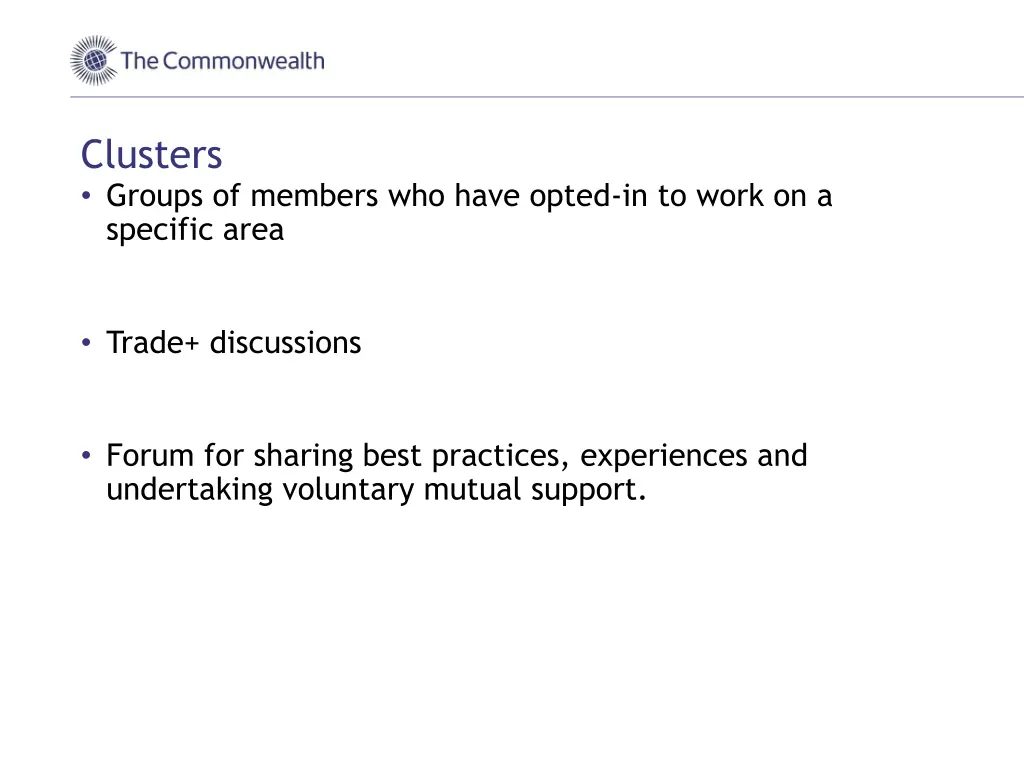 clusters groups of members who have opted