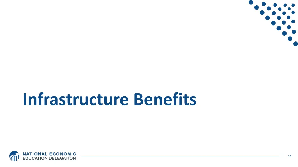 infrastructure benefits