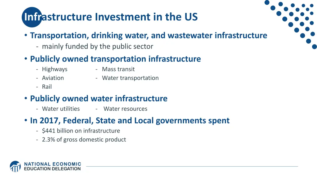 infrastructure investment in the us