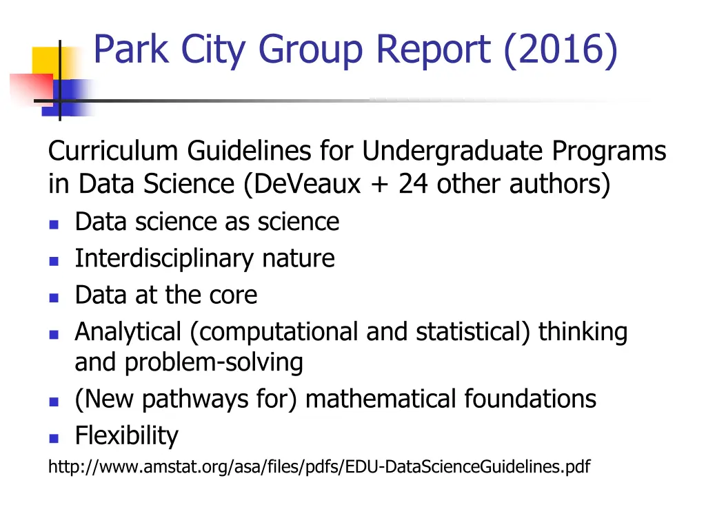 park city group report 2016