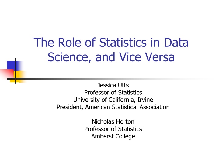 the role of statistics in data science and vice