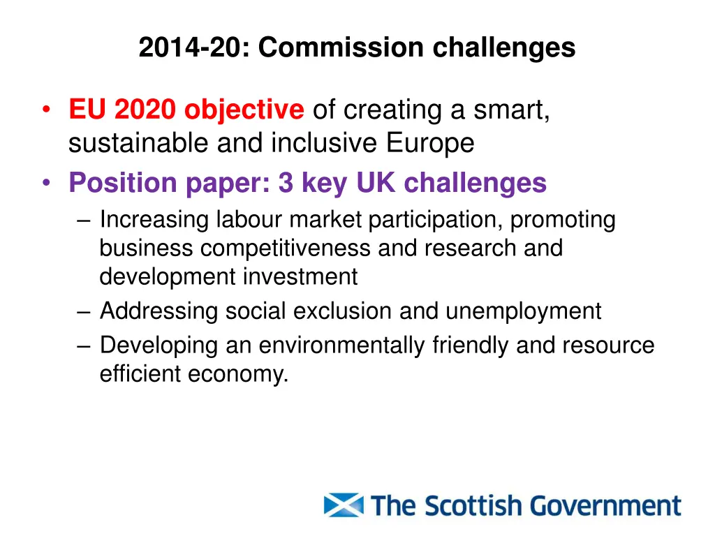 2014 20 commission challenges