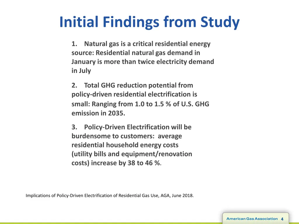 initial findings from study