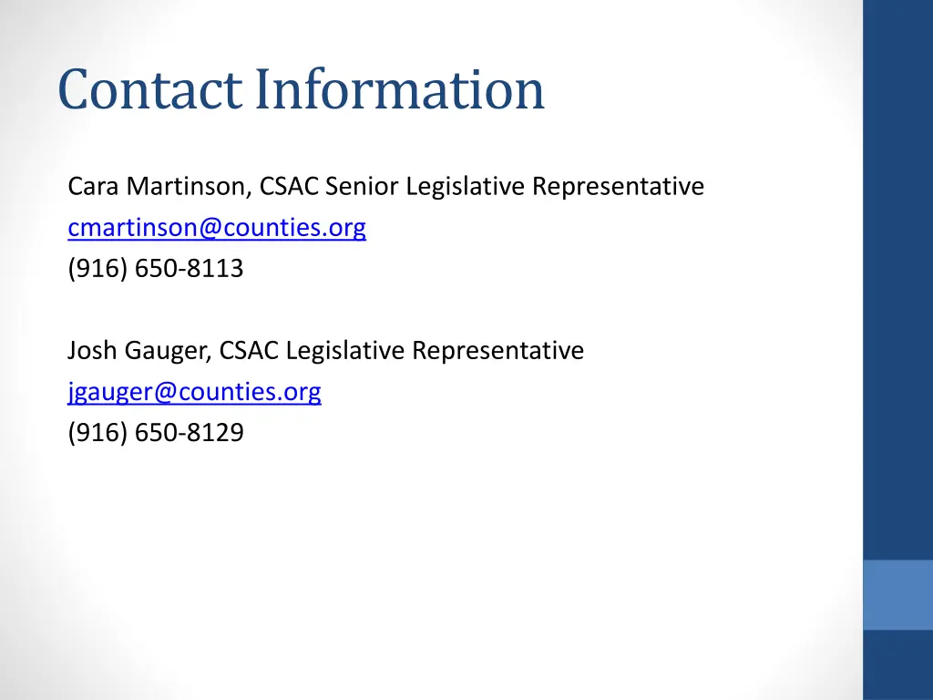 contact information